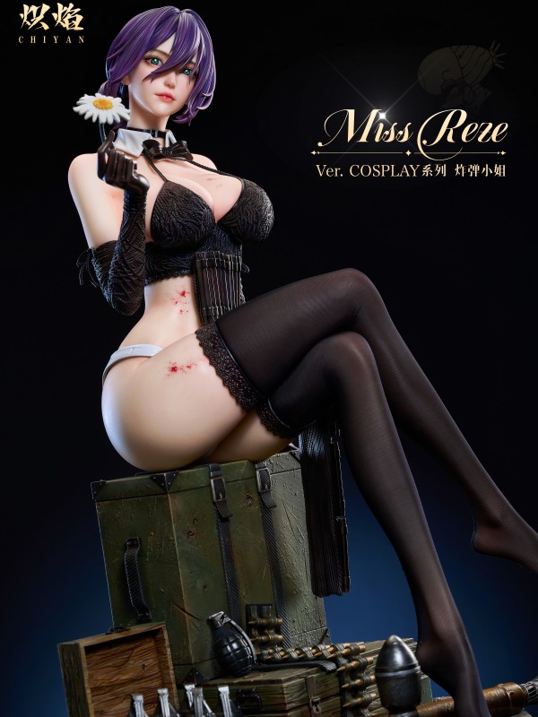 Chiyan Studio Chainsaw Man Miss Bomb Reze Hot Sexy 1/4 Statue